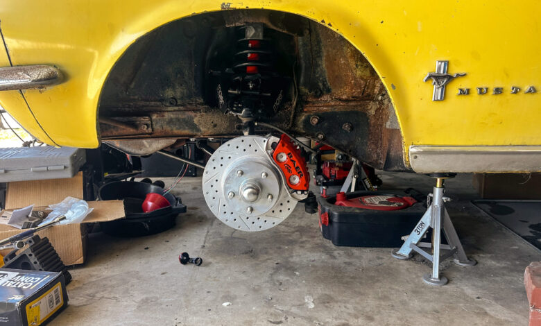NONWICK: My 1967 Ford Mustang Gets Fresh Front Brakes NONWICK: My 1967 Ford Mustang Gets Fresh Front Brakes