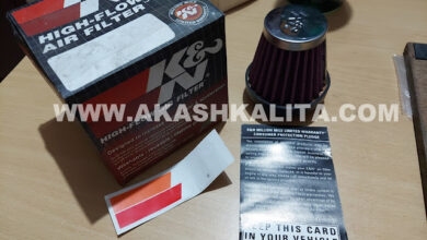 Akash Kalita: K&N Air Filter on Suzuki Gixxer 155